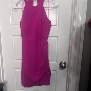 Sincerely Jules Vibrant Magenta Backless Dress